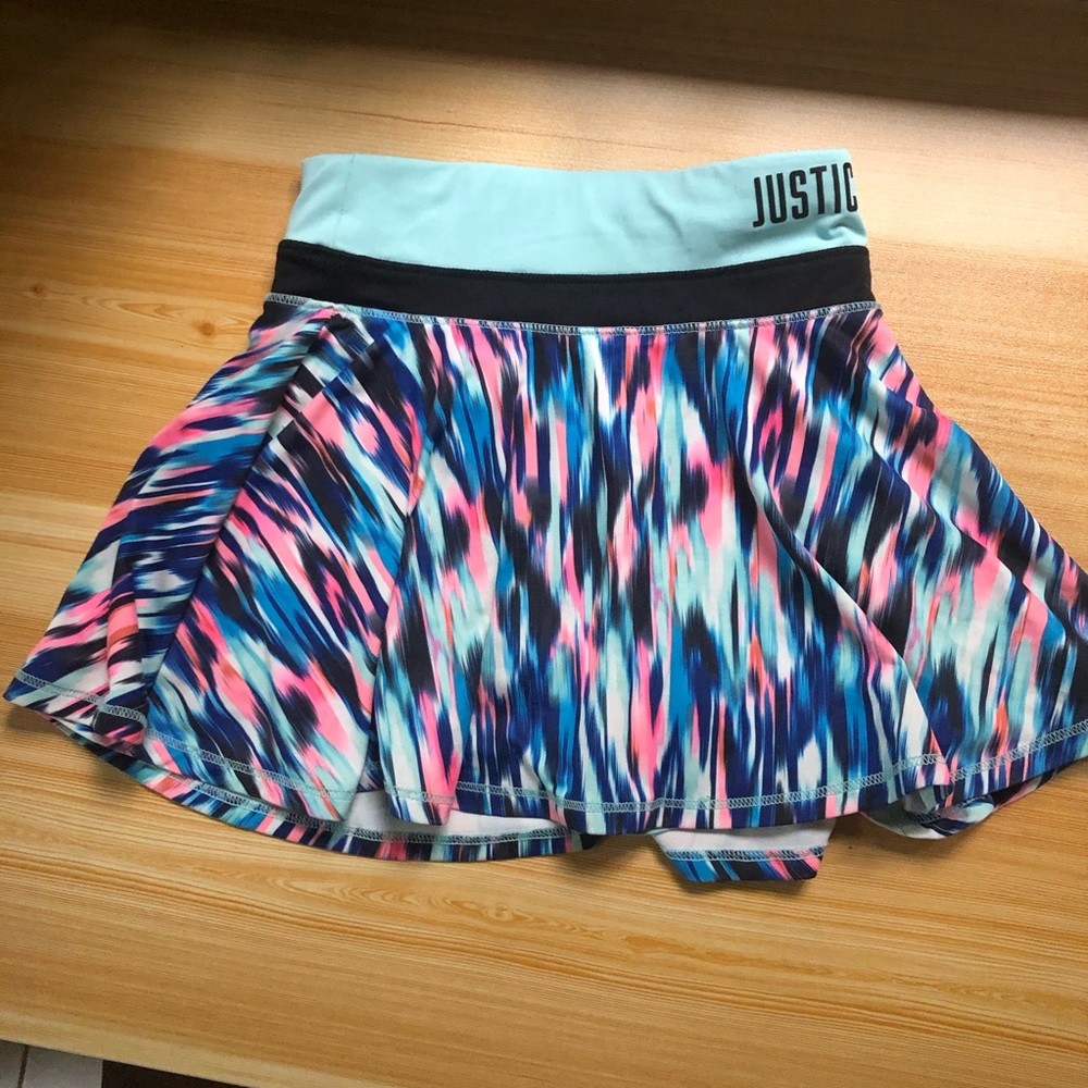 Justice skirt with built in shorts